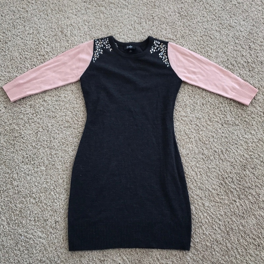 Gray/Pink Sweater Dress Size Medium